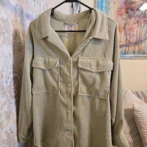 Ashley size Medium light mint green cardigan